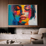 Portrait 014 Canvas Art 60 x 40 cm / Black