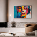 Portrait 014 Canvas Art 60 x 40 cm / Black