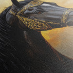 Horses 015 Canvas Art 60 x 40 cm / Black