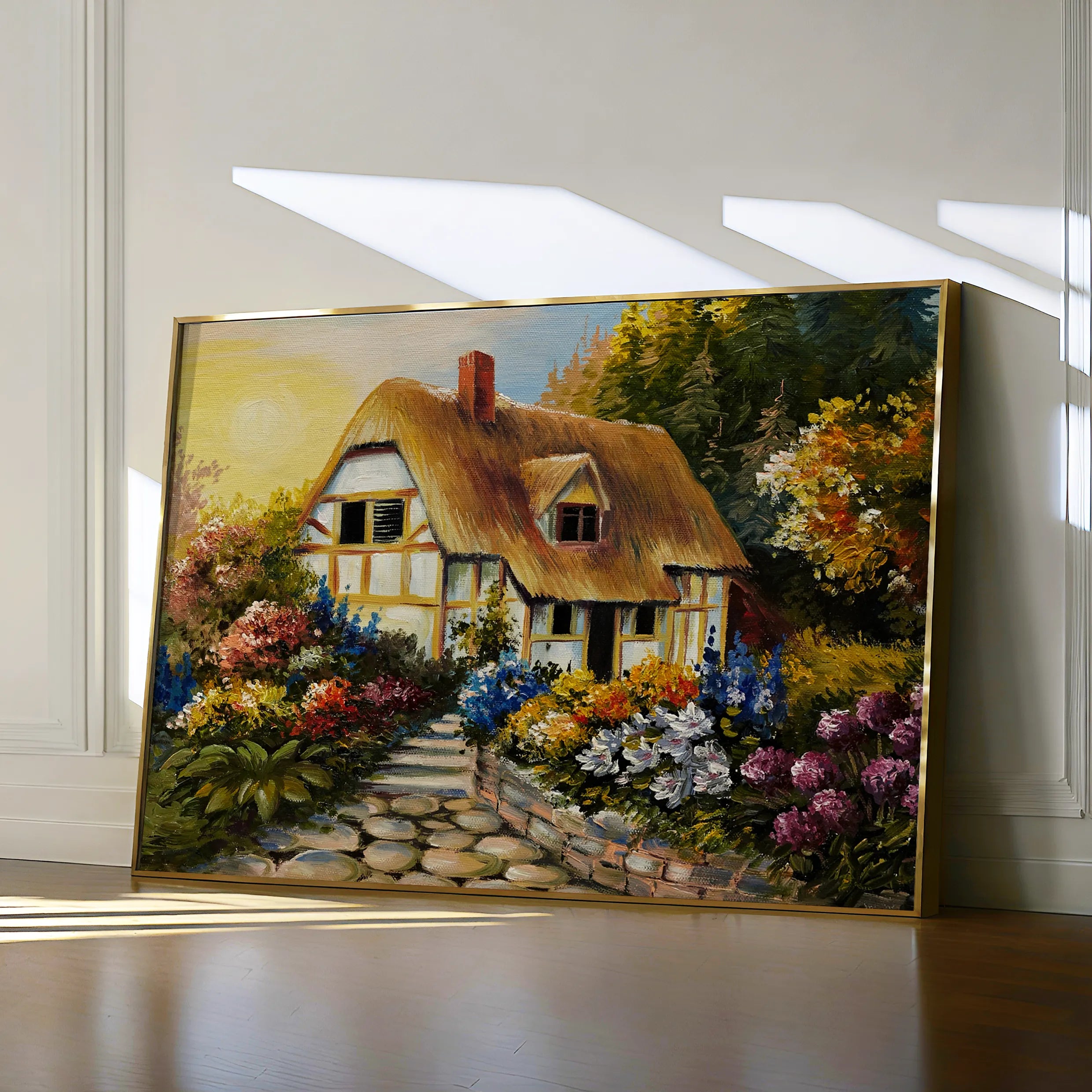 Landscape 015 Canvas Art 60 x 40 cm / Black