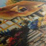 Landscape 015 Canvas Art 60 x 40 cm / Black