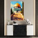 Palestine 015 Canvas Art 60 x 40 cm / Black