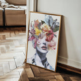 Portrait 015 Canvas Art 60 x 40 cm / Black