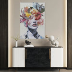 Portrait 015 Canvas Art 60 x 40 cm / Black