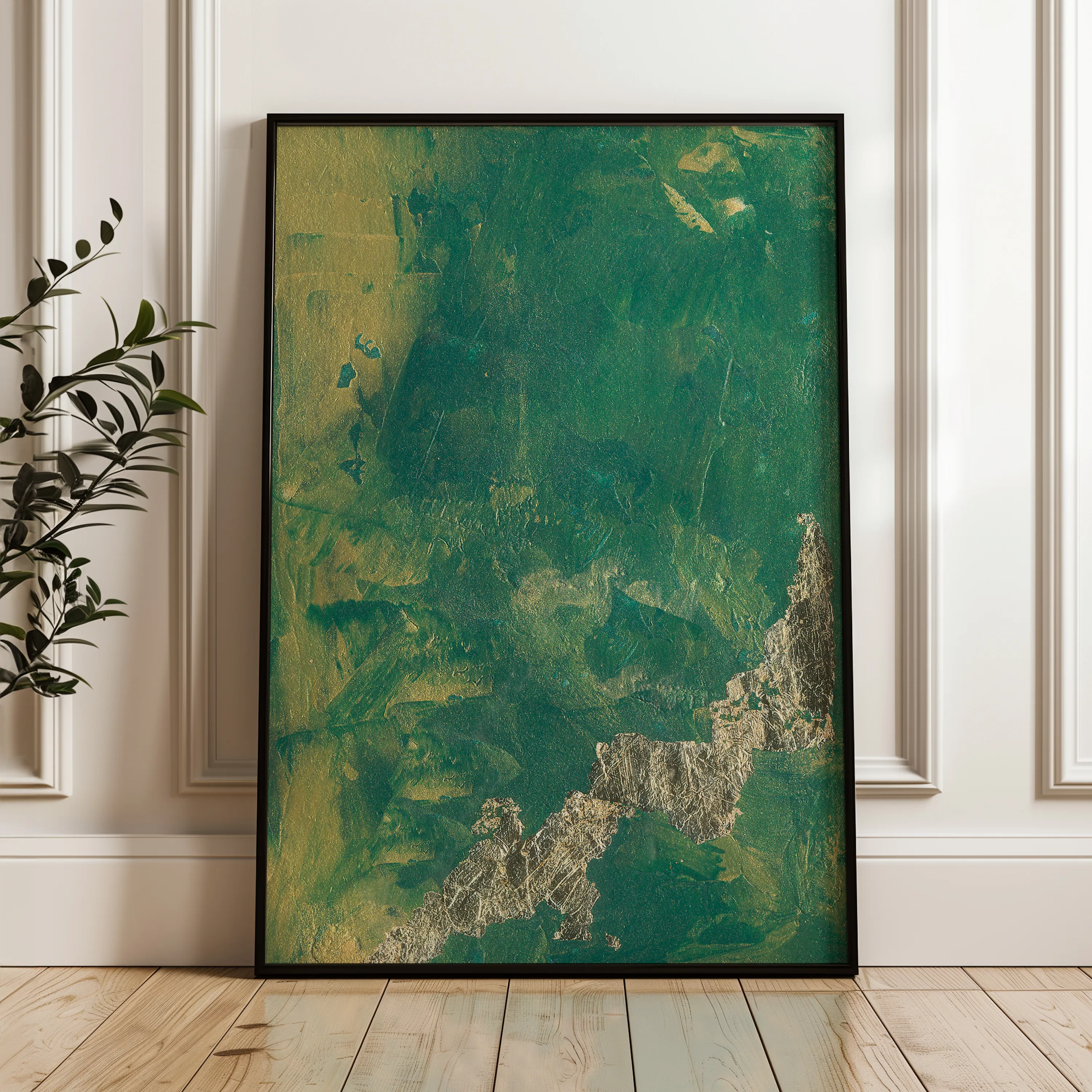 Abstract 016 Canvas Art 60 x 40 cm / Black