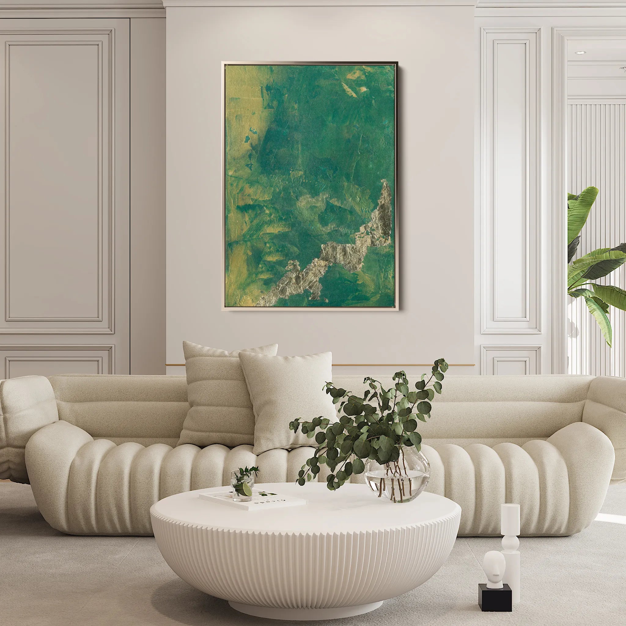 Abstract 016 Canvas Art 60 x 40 cm / Black