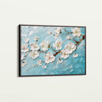 Floral 016 Canvas Art 60 x 40 cm / Black