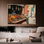 Orientalist 016 Canvas Art 60 x 40 cm / Black