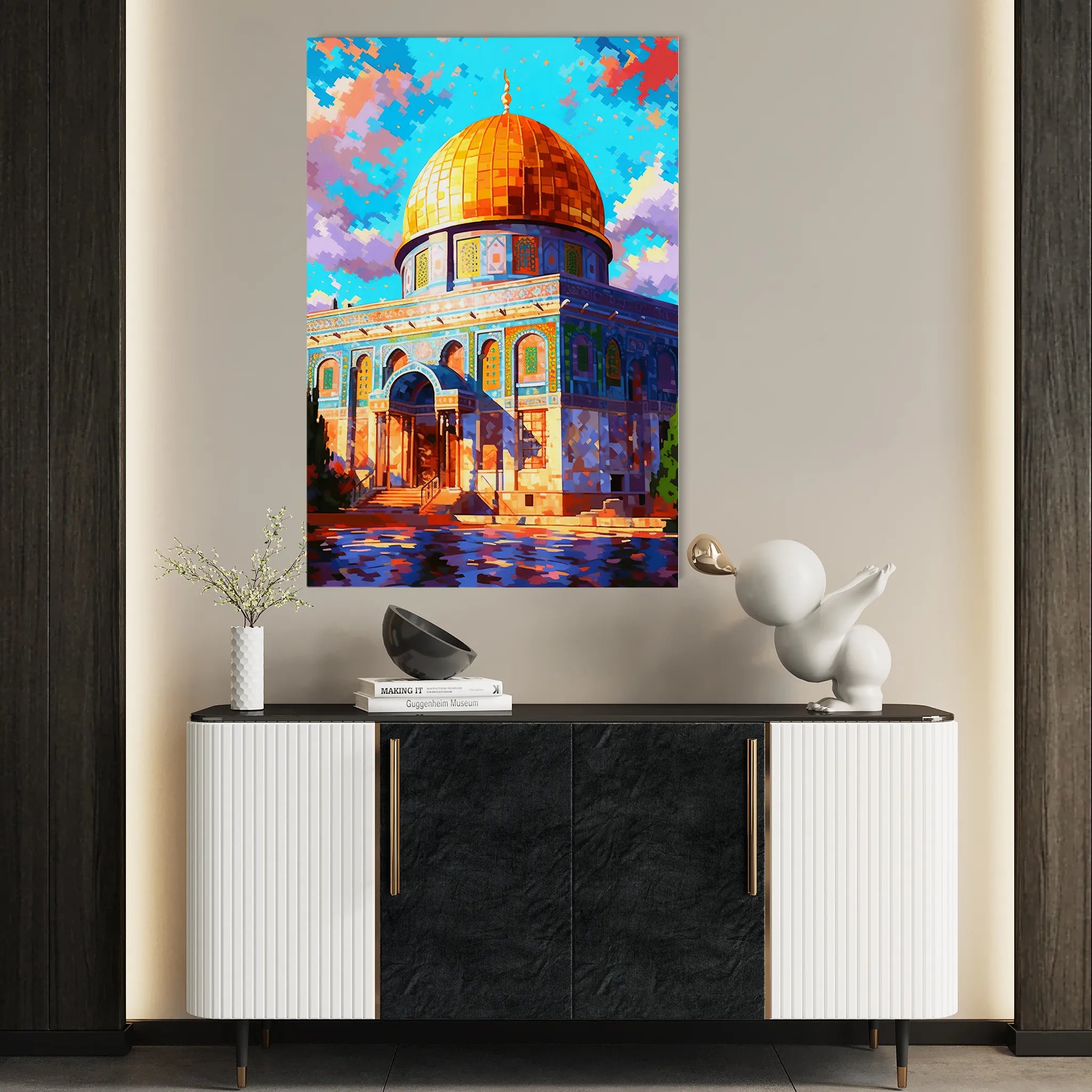 Palestine 016 Canvas Art 60 x 40 cm / Black