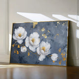 Floral 017 Canvas Art 60 x 40 cm / Black
