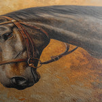 Horses 017 Canvas Art 60 x 40 cm / Black