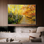 Landscape 017 Canvas Art 60 x 40 cm / Black