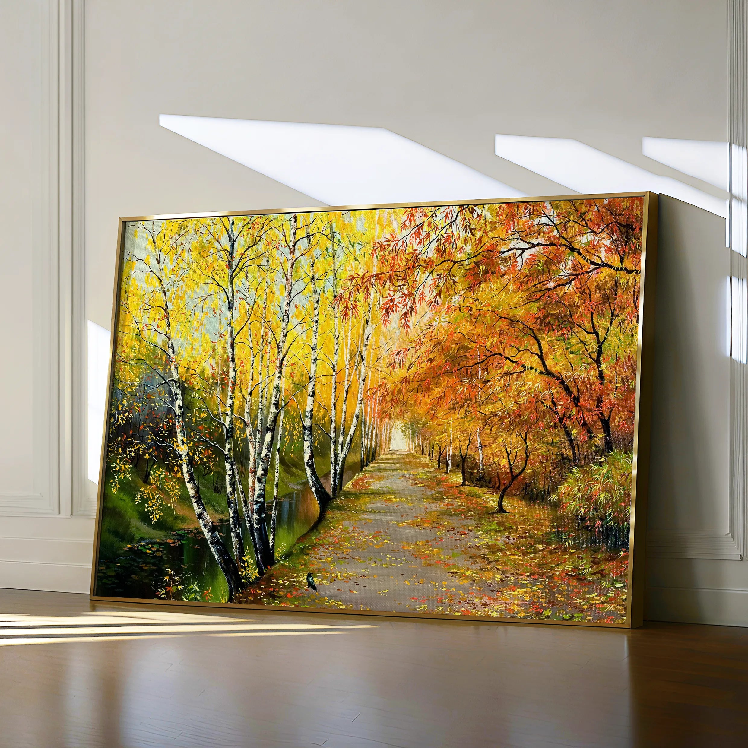 Landscape 017 Canvas Art 60 x 40 cm / Black