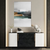 Abstract 018 Canvas Art 60 x 40 cm / Black