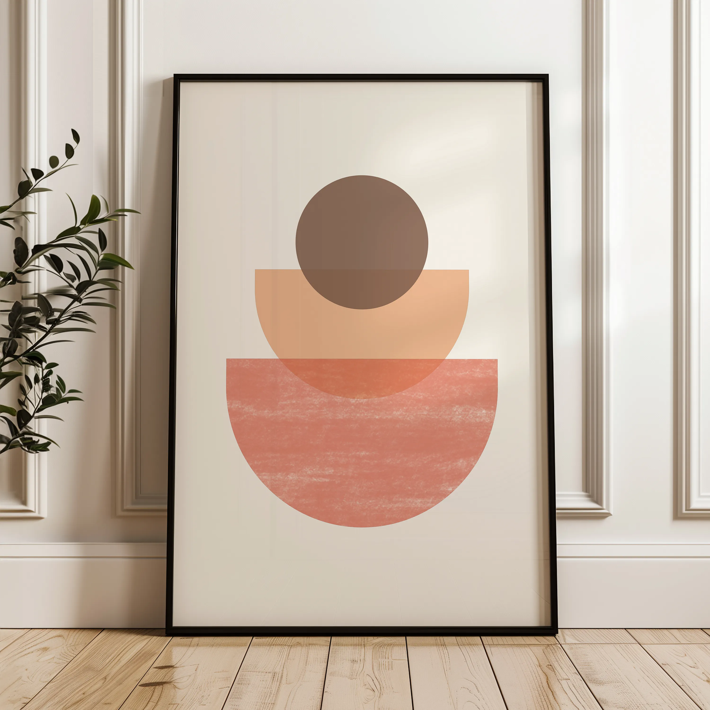 Boho 018 Canvas Art 60 x 40 cm / Black
