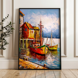 Landscape 018 Canvas Art 60 x 40 cm / Black