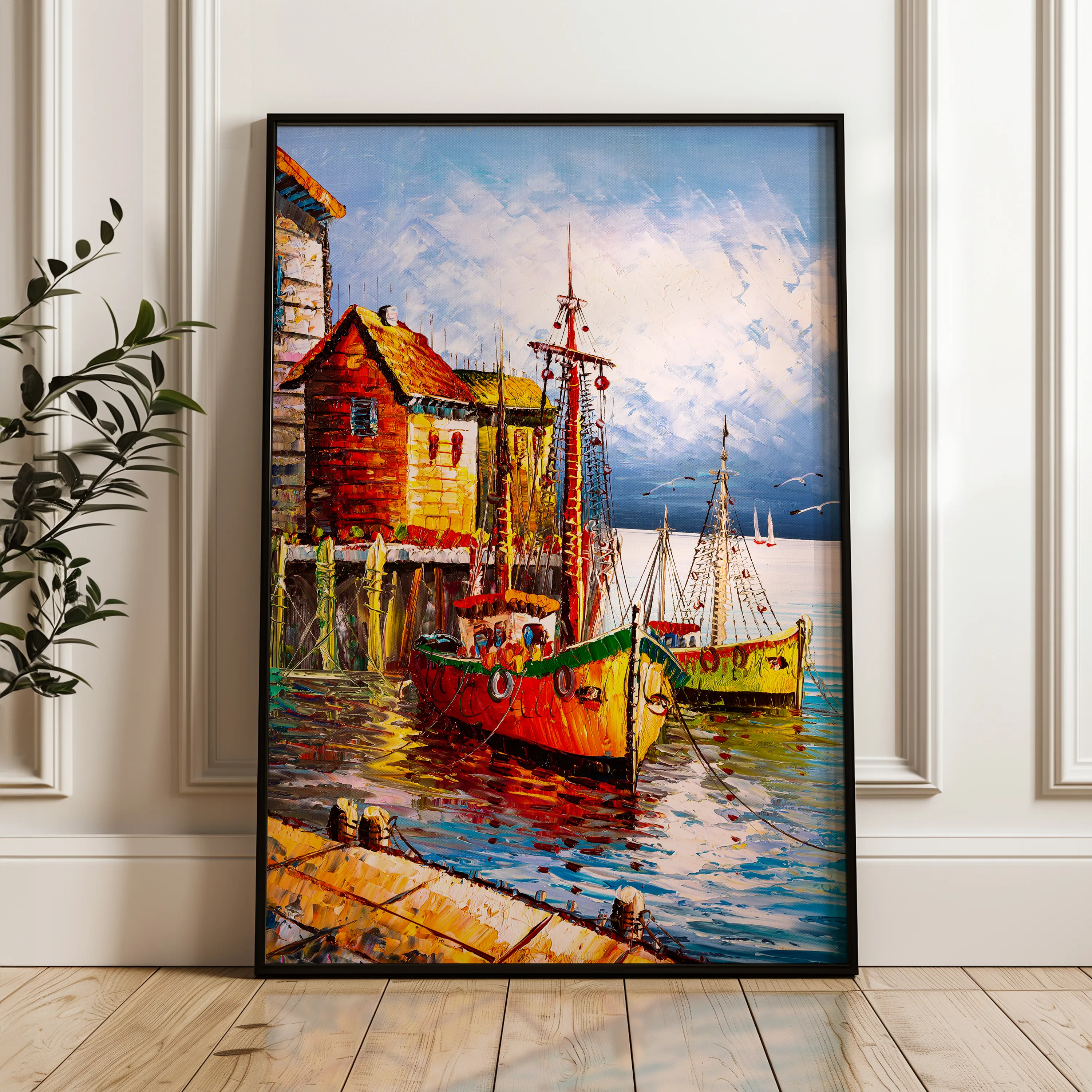 Landscape 018 Canvas Art 60 x 40 cm / Black