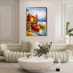 Landscape 018 Canvas Art 60 x 40 cm / Black