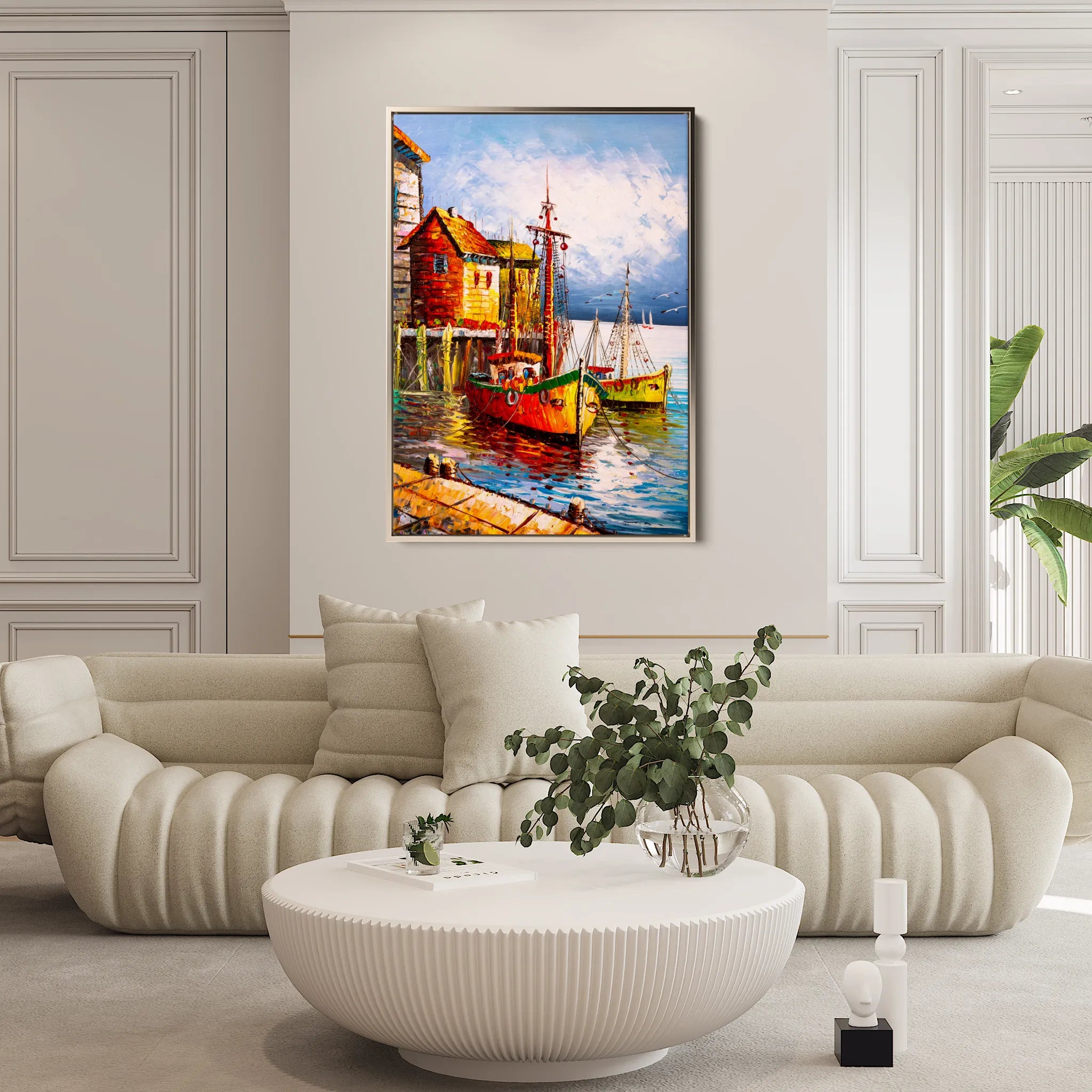 Landscape 018 Canvas Art 60 x 40 cm / Black