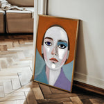 Portrait 018 Canvas Art 60 x 40 cm / Black