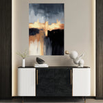 Abstract 019 Canvas Art 60 x 40 cm / Black