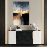 Abstract 019 Canvas Art 60 x 40 cm / Black