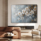 Floral 019 Canvas Art 60 x 40 cm / Black