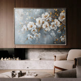 Floral 019 Canvas Art 60 x 40 cm / Black