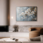 Floral 019 Canvas Art 60 x 40 cm / Black