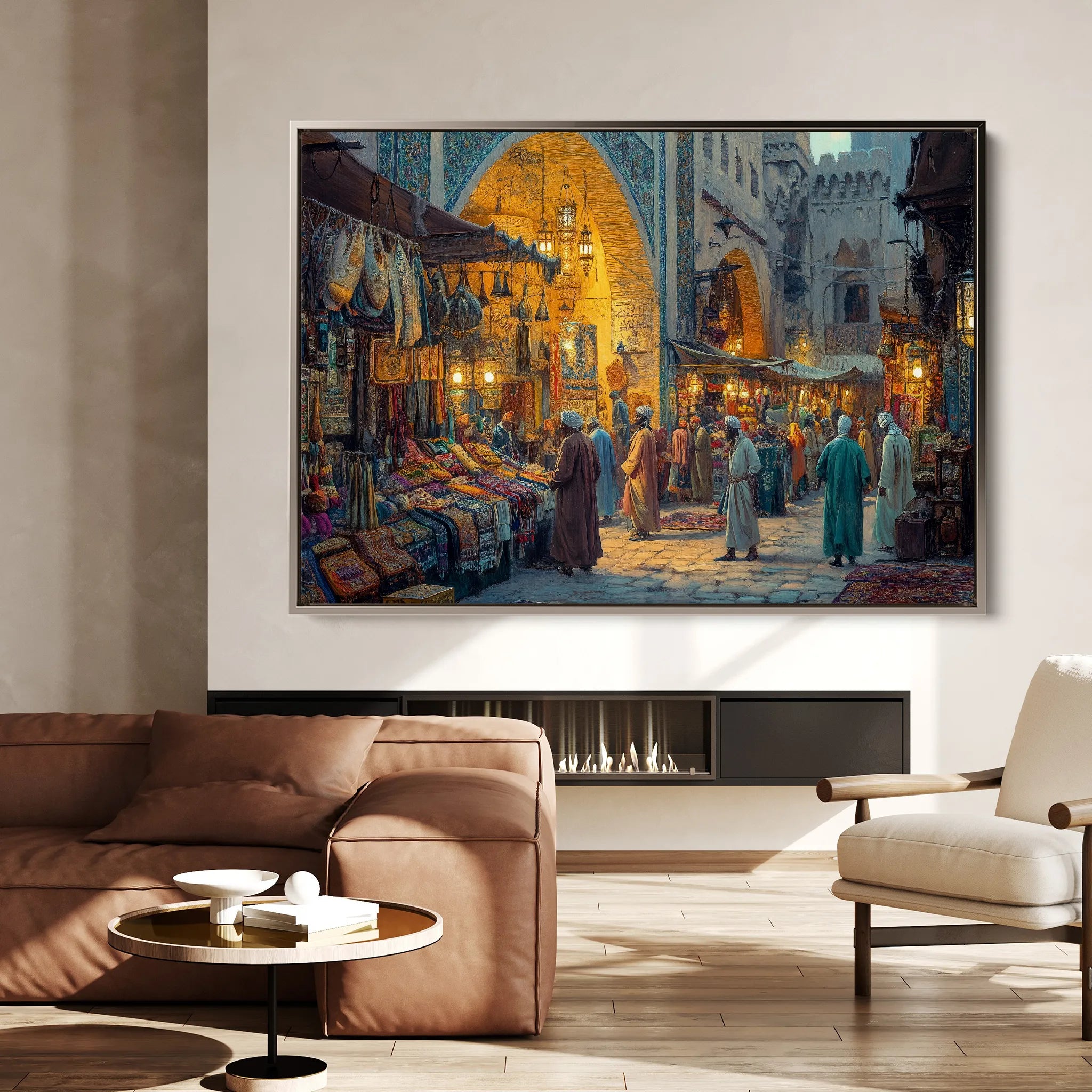 Orientalist 019 Canvas Art 60 x 40 cm / Black