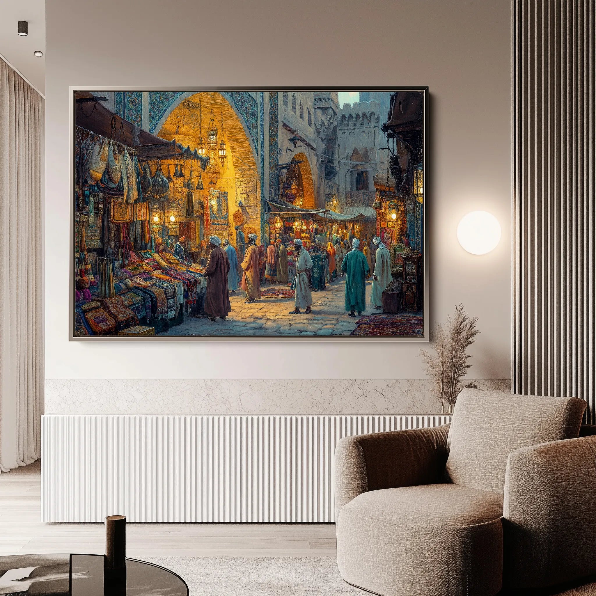 Orientalist 019 Canvas Art 60 x 40 cm / Black