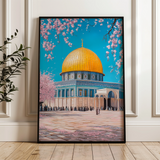 Palestine 019 Canvas Art 60 x 40 cm / Black