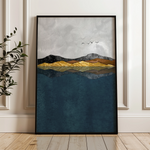 Abstract 020 Canvas Art 60 x 40 cm / Black