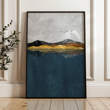 Abstract 020 Canvas Art 60 x 40 cm / Black