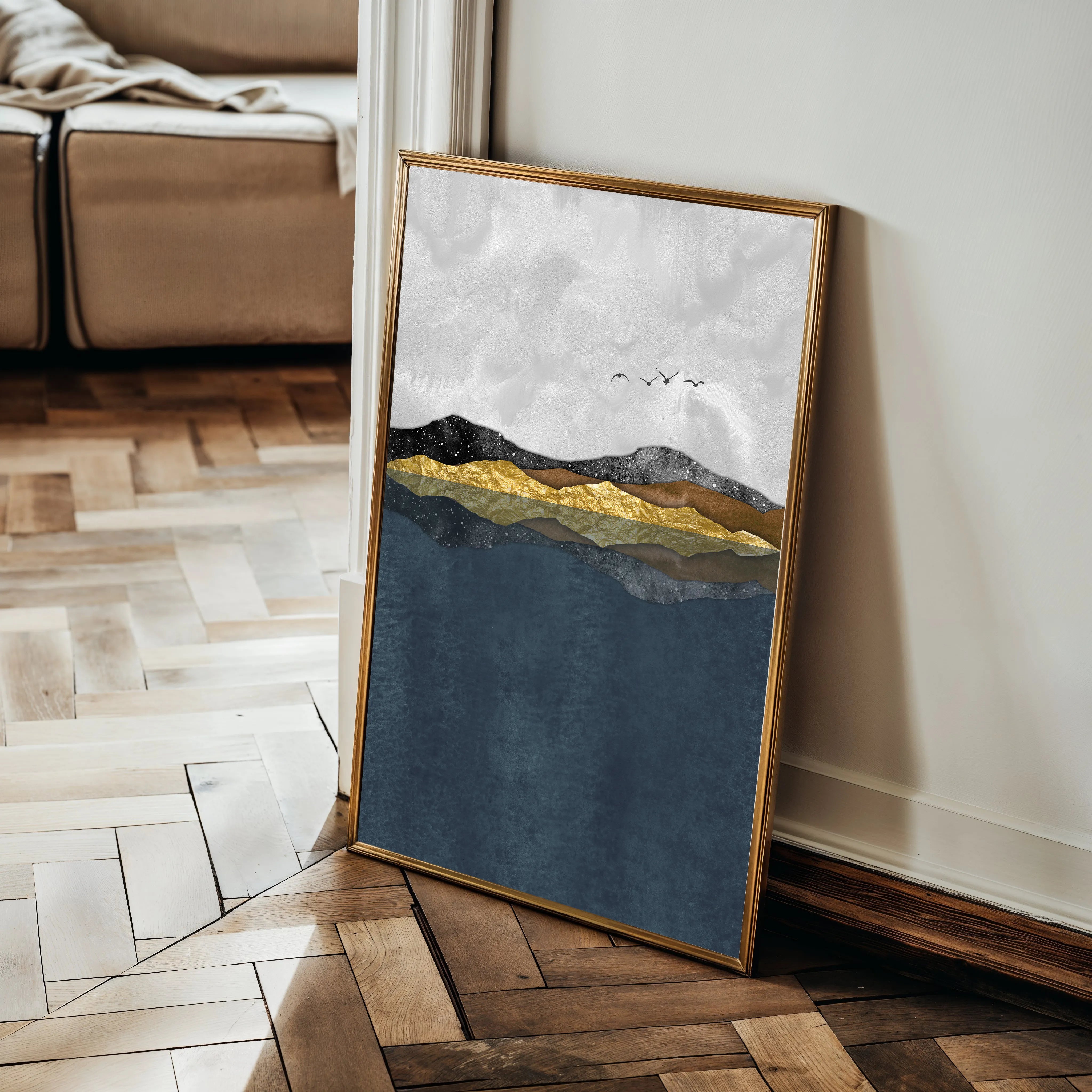 Abstract 020 Canvas Art 60 x 40 cm / Black