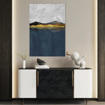 Abstract 020 Canvas Art 60 x 40 cm / Black