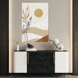 Boho 020 Canvas Art 60 x 40 cm / Black