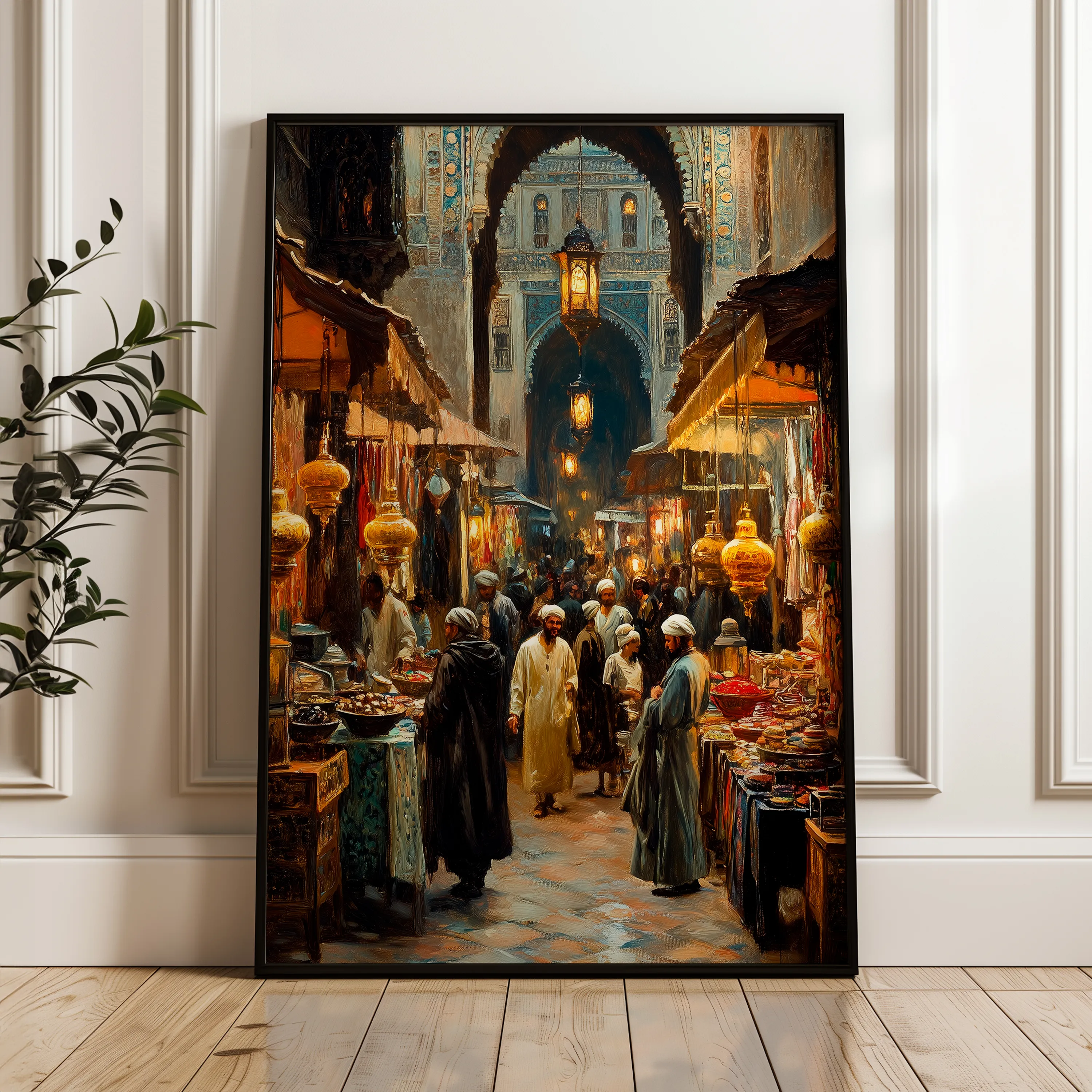 Orientalist 020 Canvas Art 60 x 40 cm / Black