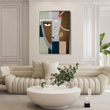 Portrait 020 Canvas Art 60 x 40 cm / Black