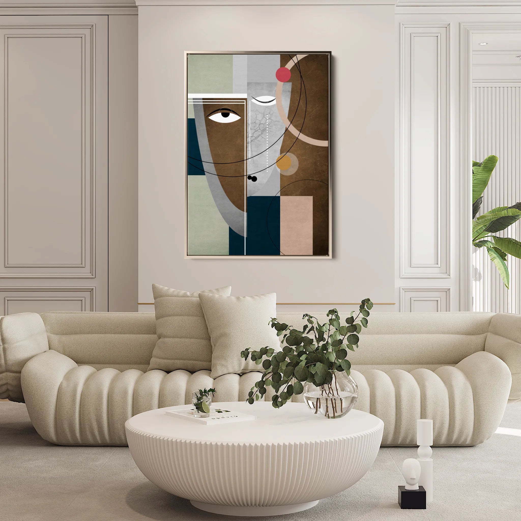Portrait 020 Canvas Art 60 x 40 cm / Black