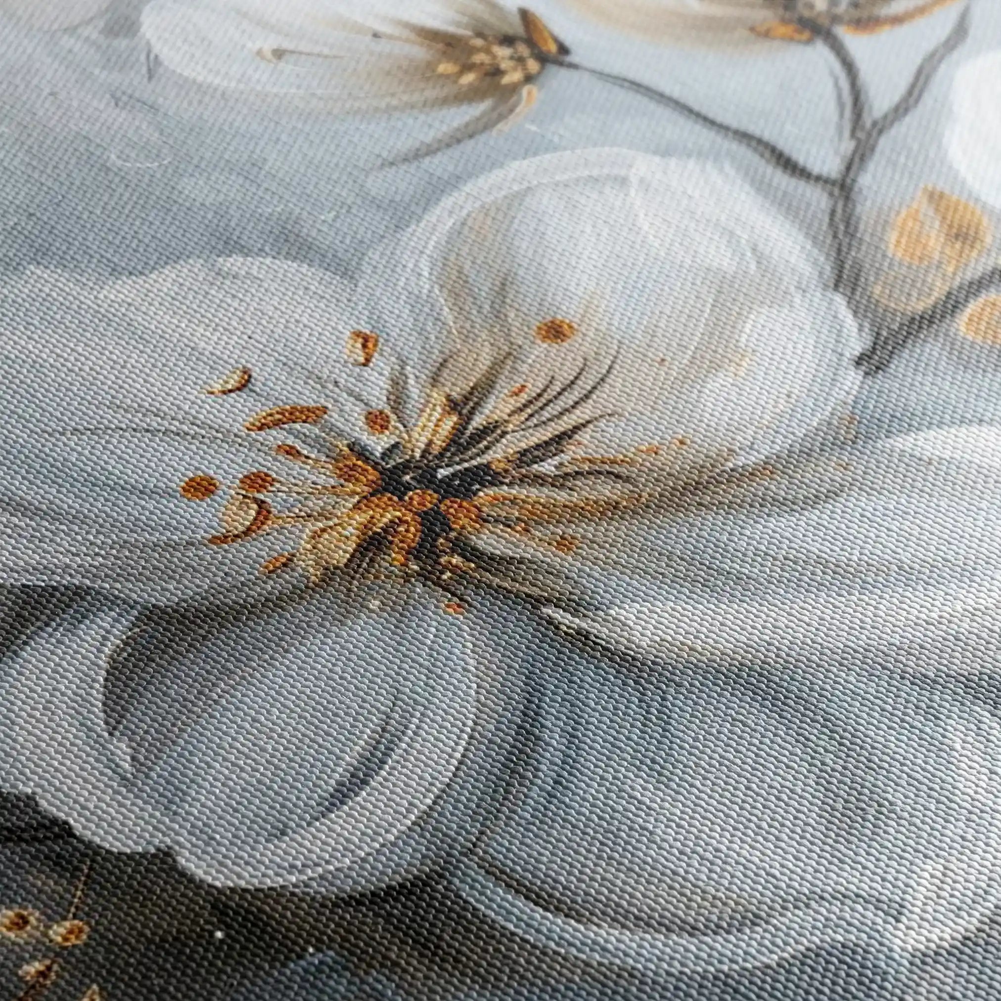 Floral 021 Canvas Art 60 x 40 cm / Black