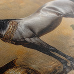 Horses 021 Canvas Art 60 x 40 cm / Black