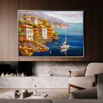 Landscape 021 Canvas Art 60 x 40 cm / Black