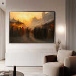 Orientalist 021 Canvas Art 60 x 40 cm / Black