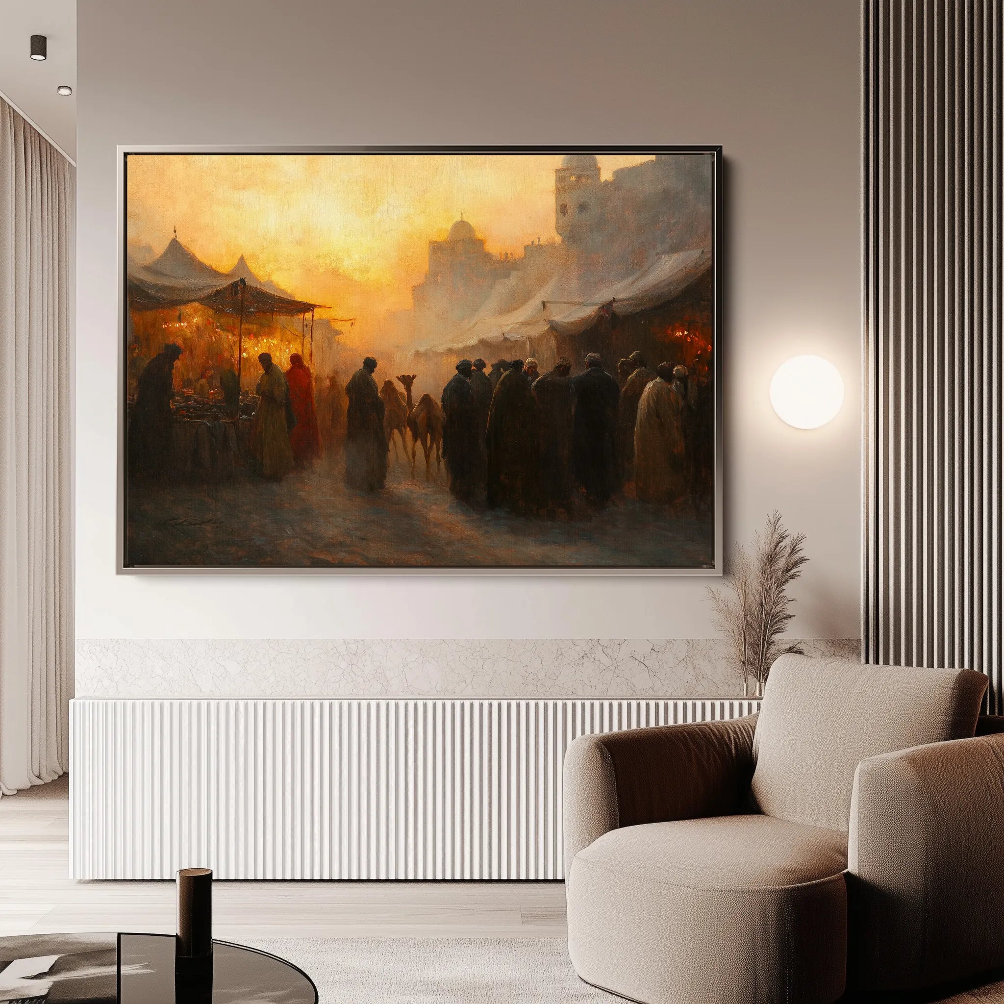 Orientalist 021 Canvas Art 60 x 40 cm / Black