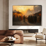 Orientalist 021 Canvas Art 60 x 40 cm / Black