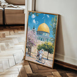 Palestine 021 Canvas Art 60 x 40 cm / Black