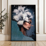 Portrait 021 Canvas Art 60 x 40 cm / Black