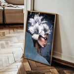 Portrait 021 Canvas Art 60 x 40 cm / Black