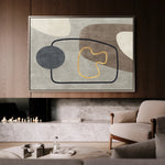 Boho 022 Canvas Art 60 x 40 cm / Black